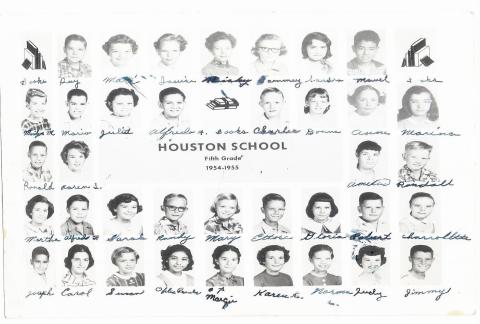 HOUSTON SCHOOL 1953 LOWER 8th GRADE