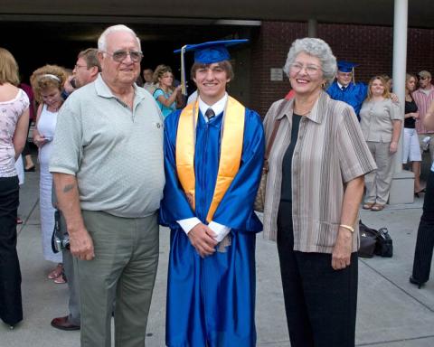 Ty with Grandparents