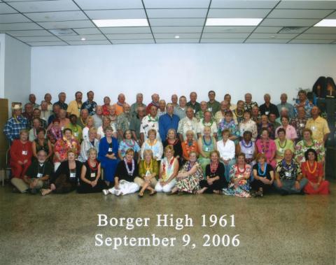 Borger High School Class of 1961 Reunion - 2006 Group Photos