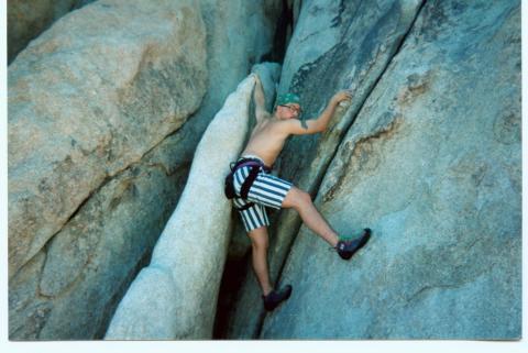 climbing joshua tree