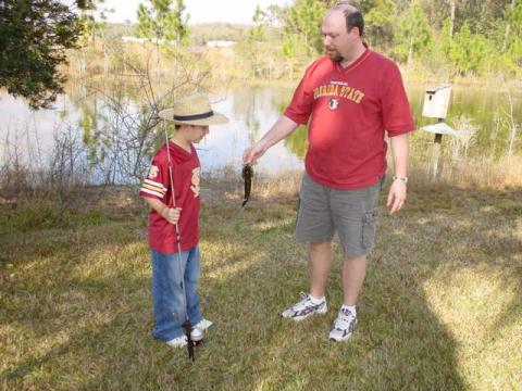 Caleb & Jim Fishing