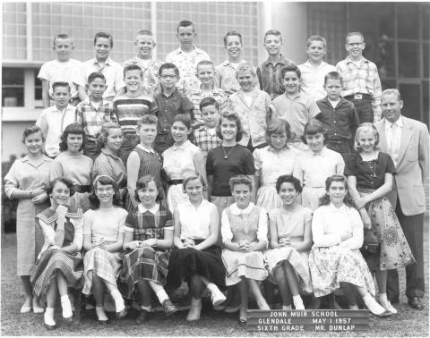Class of 1957 6th grade May 1957