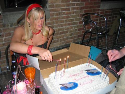 Ashleigh at 21st Bday party