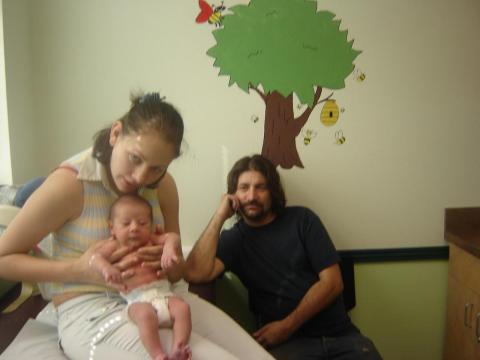 x's first doc visit with mom and grandpa