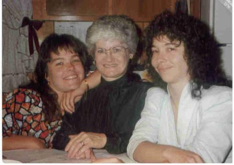 Brenda (sister), Doris (mom) and me