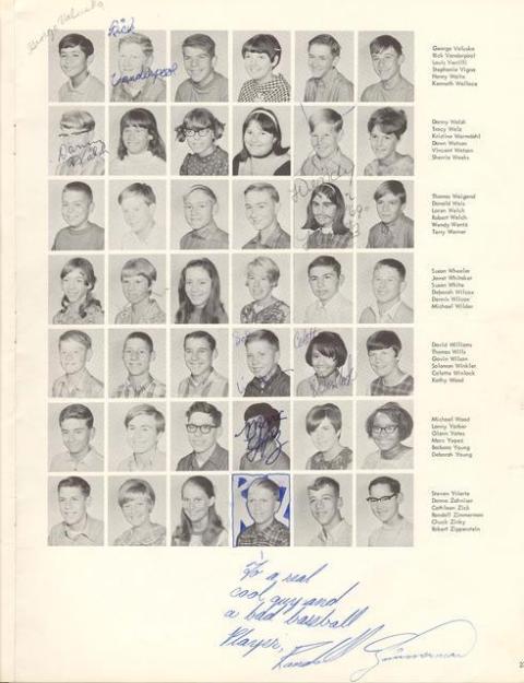 1968-1969 8th Grade Yearbook Pictures