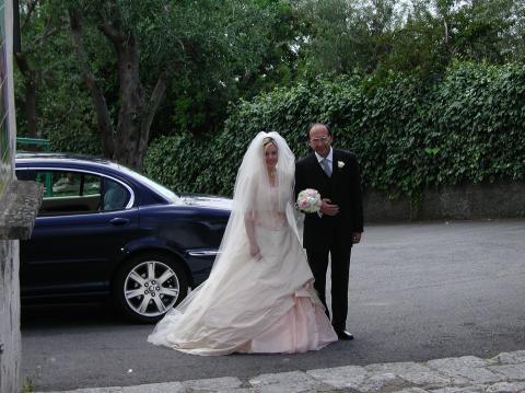 Viviana on wedding day.