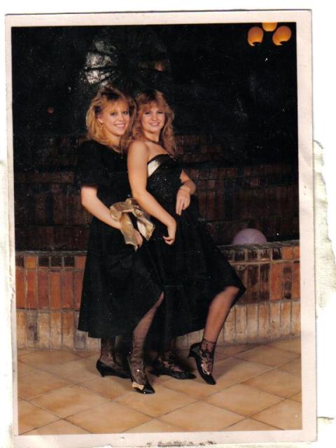 Missy Harris & Leslie Fisher-Prom 87