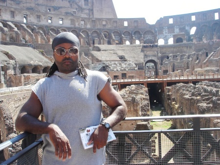 Chiling at the Roman Colosseum. Italy