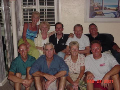 entire group except for Marilyn in the motel room 2-01