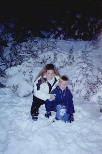 Landon & I in snow