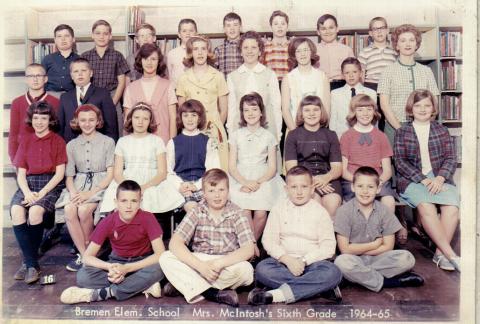 Mrs  McIntosh 6th grade 1964-65