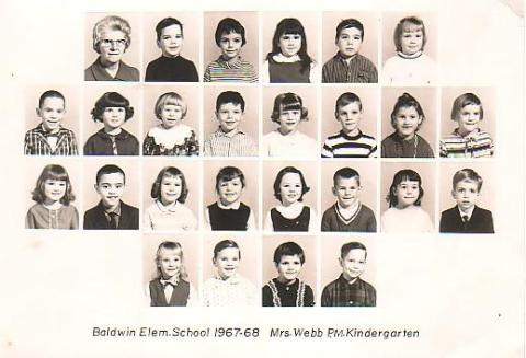 Mrs. Webb's Kindergarten Class 1967-68