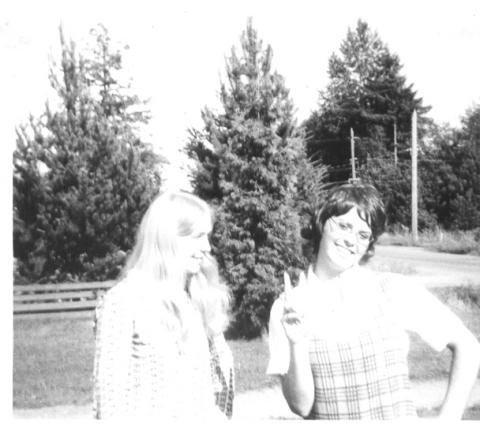 Carol Eaton & Sandy Stocker Aug ' 71
