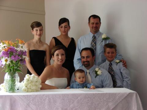 Andrew's wedding & family