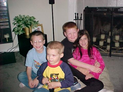 Jamie, Hunter, Tyler, Kaily (grandkids)