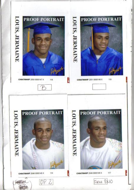 Lil Jay's  8th grade graduation proofs