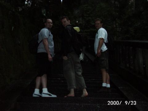 Reunion, Nikko Japan temple staircase