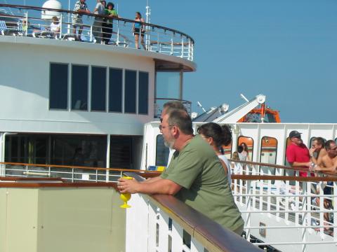 Steve on our Cruise