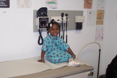 My Jay gettin' her Shots Winter 2005