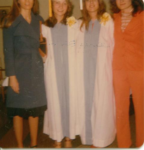 Miss Merhoffe, Shirley, Myself & My Sister