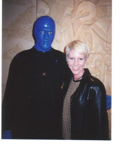 Nicki in VEGAS with Blue Man