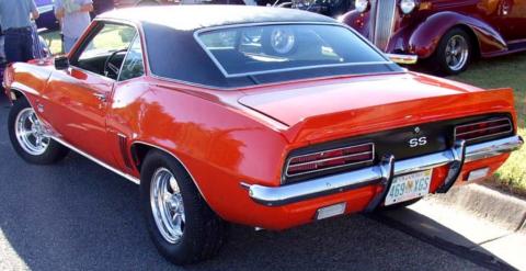 69 Camero red