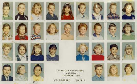 Cabrillo Lane Elementary Grade 5  1966