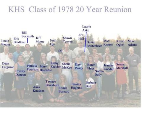 Knappa High School Class of 1978 Reunion - 1998 Reunion Photo