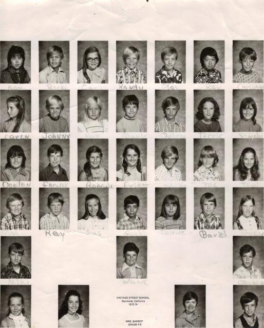 Mrs. Barbot's class 1973-74