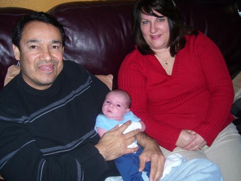 Daughter husband and 1st grandbaby boy