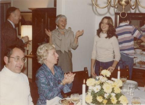 Thanksgiving mom laughing 1979