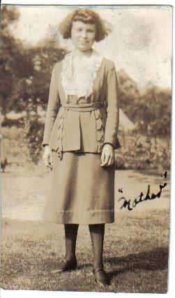 My Maternal Grandmother Mary Wadsworth - 1919-1922