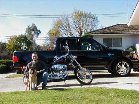 Me, Fred and my transportation