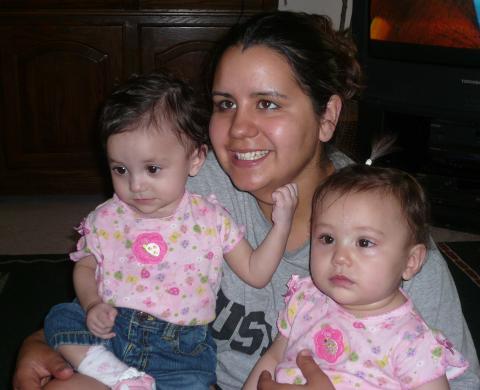 auntie Aubry w/twins