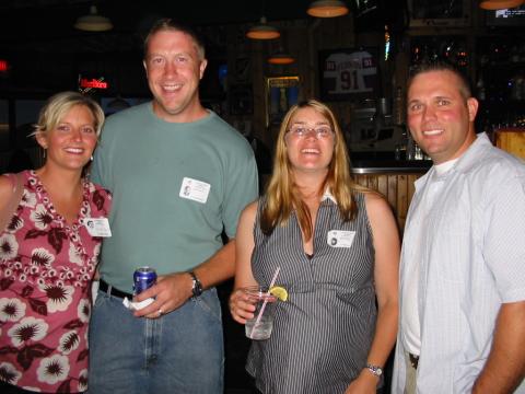 John Gardner and wife, Julie Church and Chris Kott