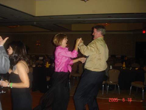 Penny and Phil dancing