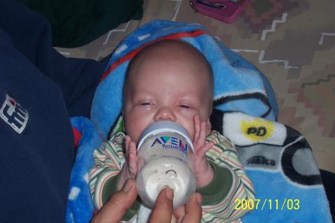 Brayden eatting 3