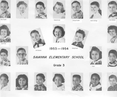 Savanna 3rd grade 1953-1954