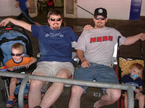 Dan3, Dan2, Tim, Tate at Gator game