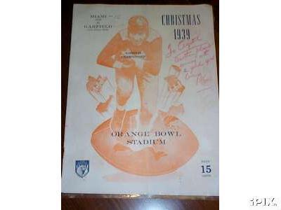 Orange Bowl 1939 Garfield vs Miami