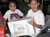 The BIG PRESENT- A WII FROM AUNTIE BEBE & UNCLE CHUCK