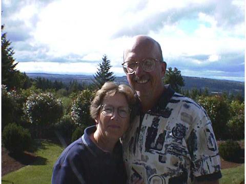 John & me while we lived in Oregon