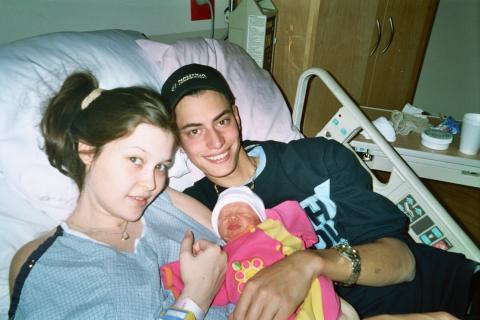 Ciara and Brandon with baby Kyla