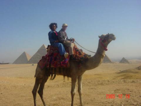 Hubby and me in Egypt
