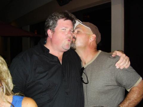 After 25 years I FINALLY got Ken Redden to kiss me. YEAH!!!