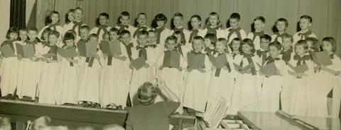 1957 or 1958 chorus Butterfield School
