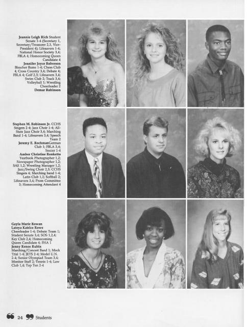 Carbondale Community High School Class of 1992 Reunion - 1992 Senior Year Book Photos