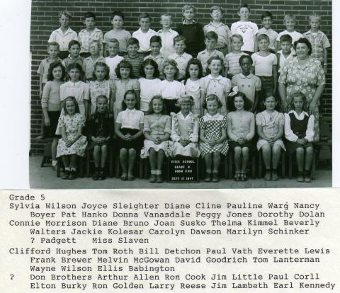 Miss Slaven's Class:Grade 5-1947