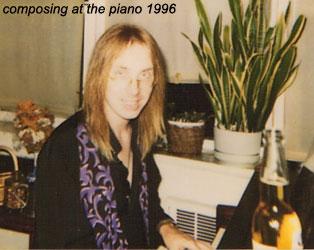 composing at the piano circa 1996